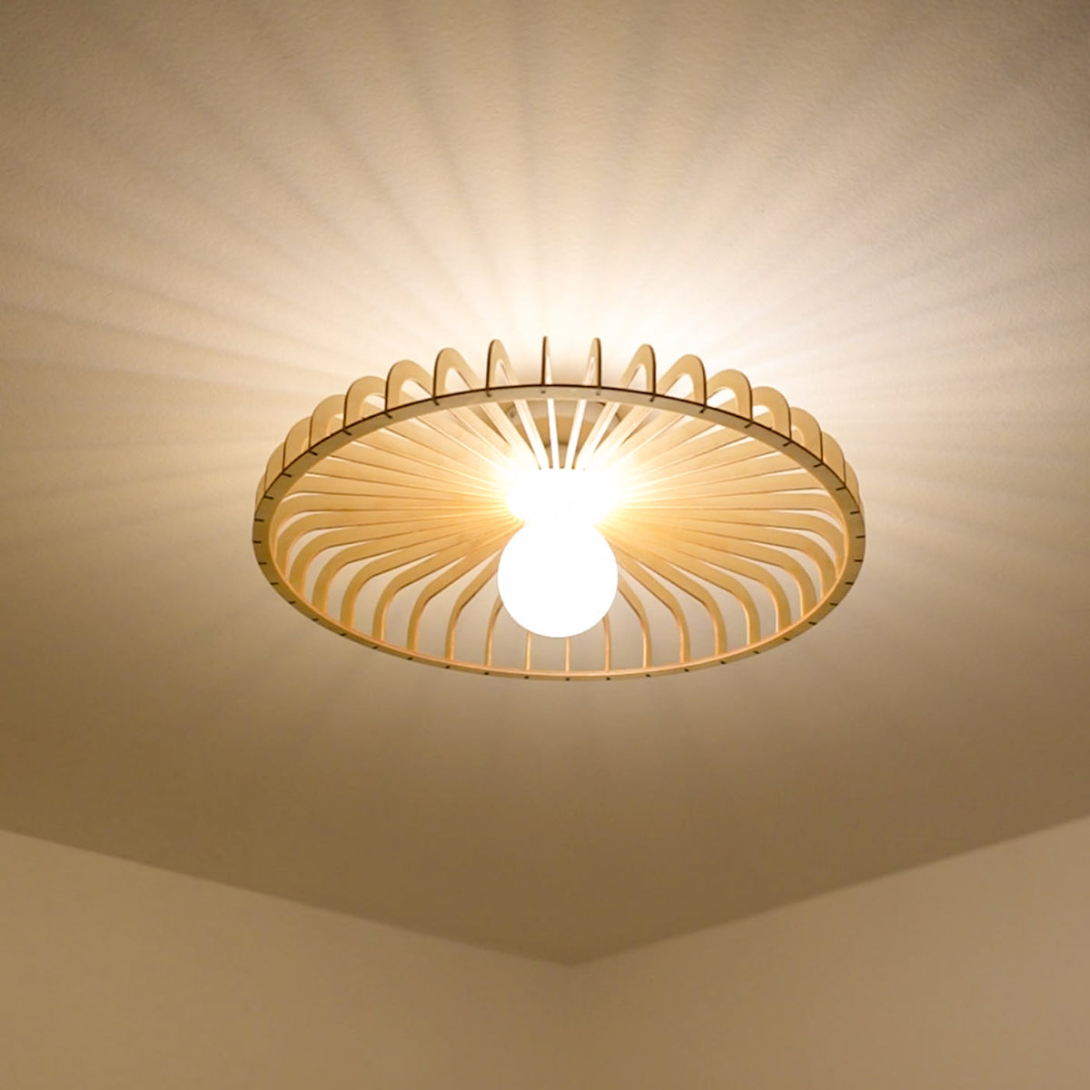 Deckenleuchte COPA aus Holz