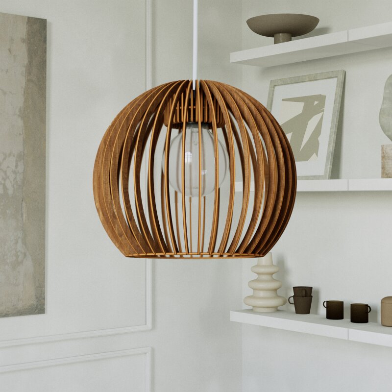 Pendelleuchte BOLA aus Holz