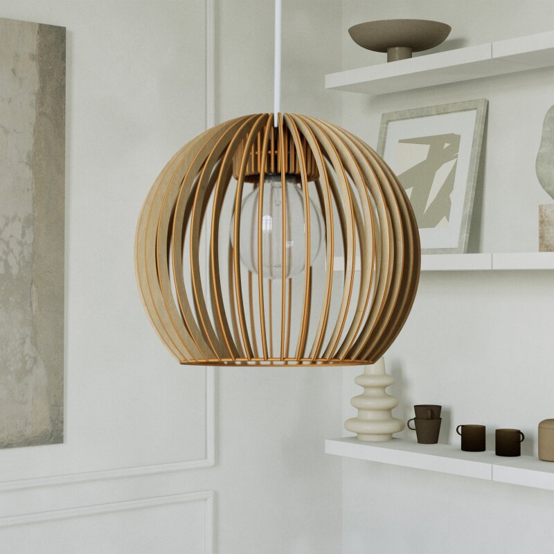 Pendelleuchte BOLA aus Holz