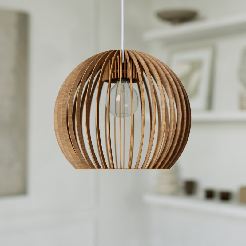 Pendelleuchte BOLA aus Holz
