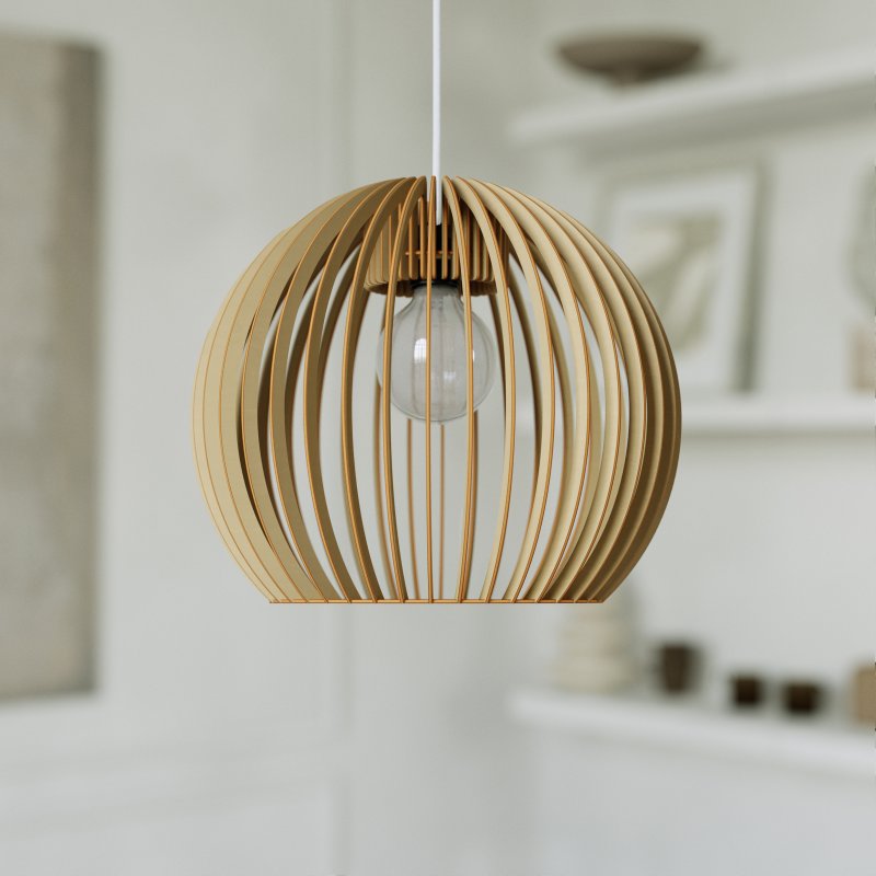 Pendelleuchte BOLA aus Holz