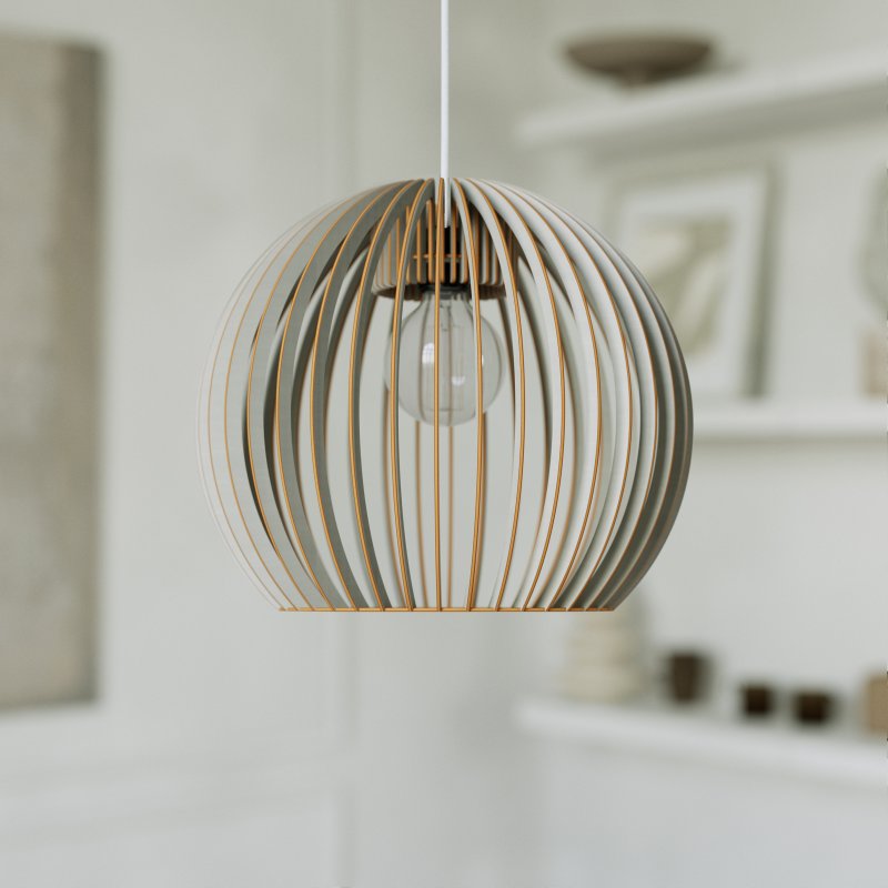 Pendelleuchte BOLA aus Holz
