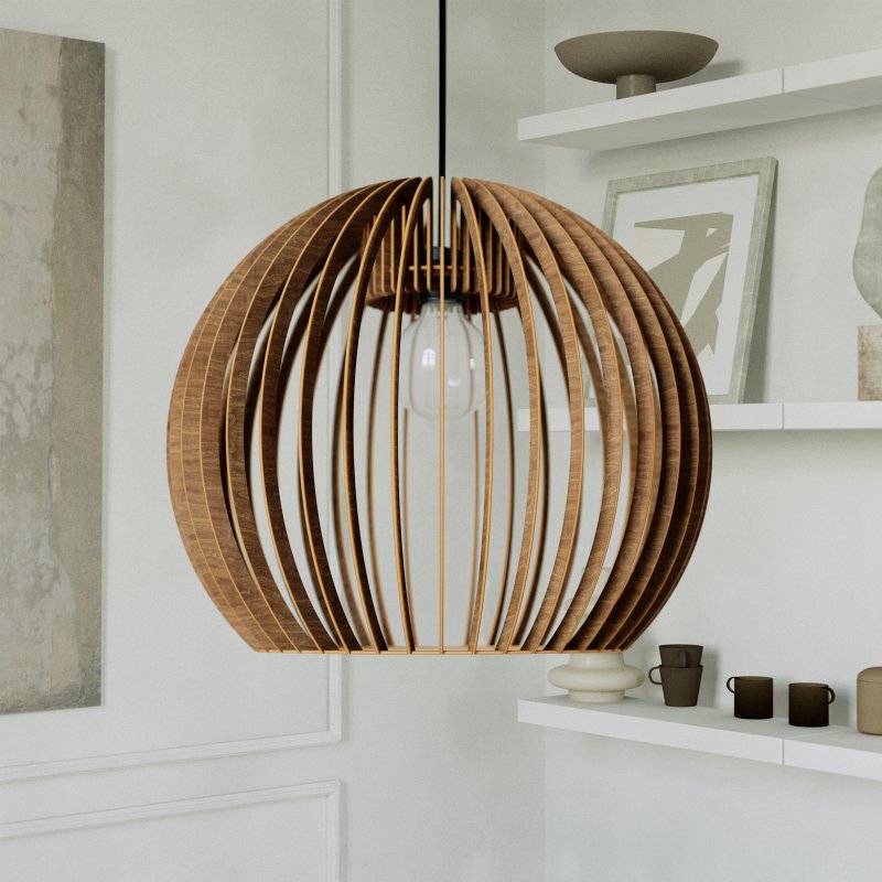 Pendelleuchte BOLA aus Holz