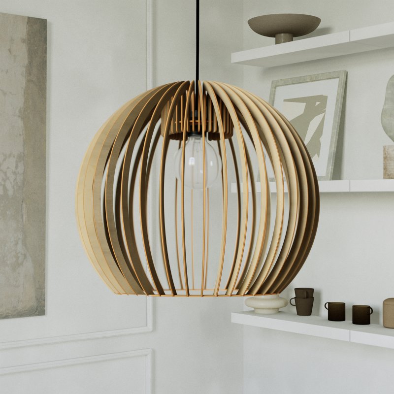 Pendelleuchte BOLA aus Holz
