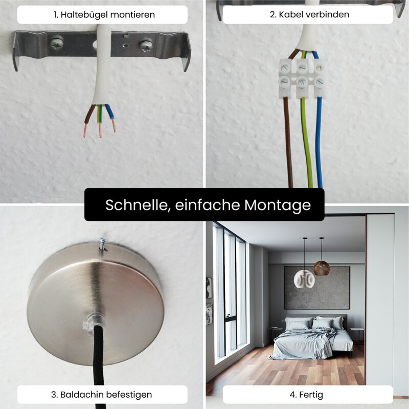 Pendelleuchte BOLA aus Holz