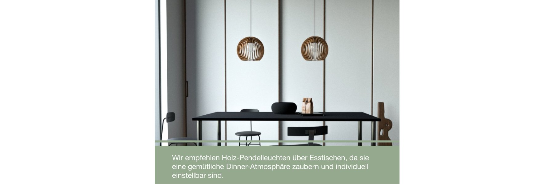 Esstischlampen aus Holz für ein natürliches Ambiente