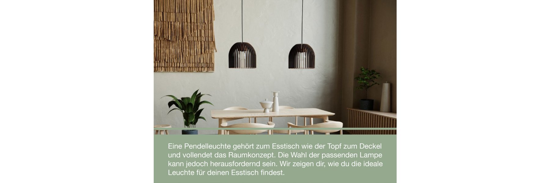 Pendelleuchten für den Esstisch: Moderne Holzleuchten online kaufen