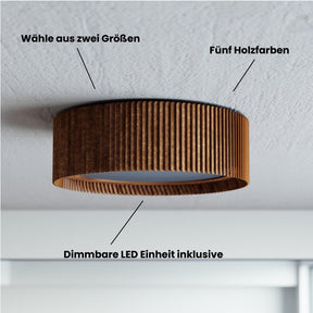 Deckenleuchte PANERA aus Holz