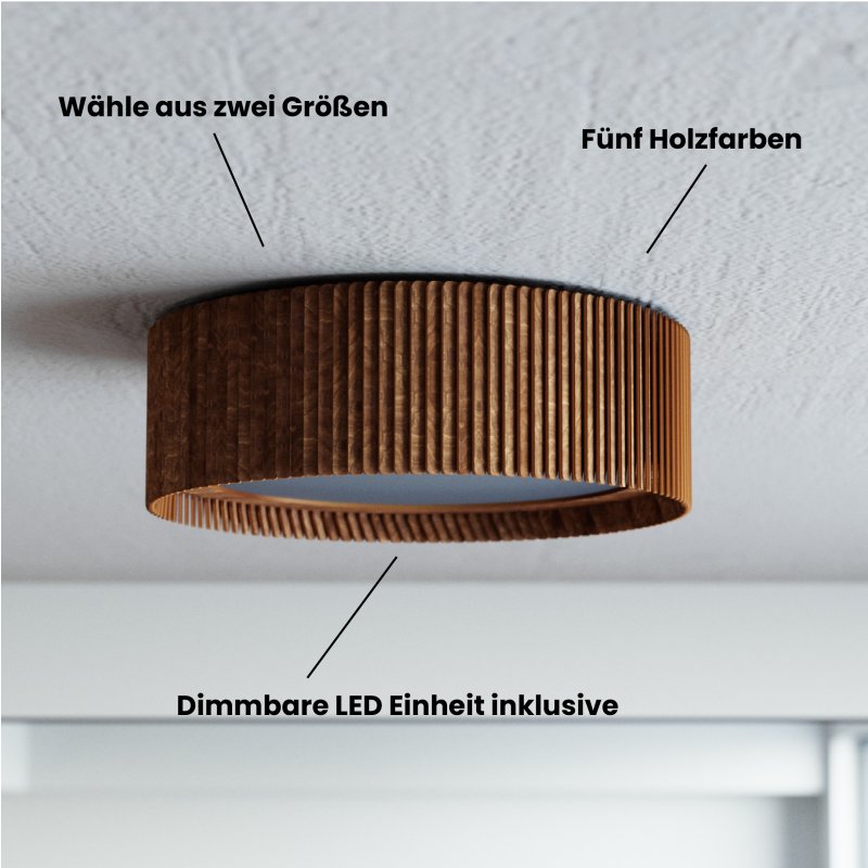 Deckenleuchte PANERA aus Holz