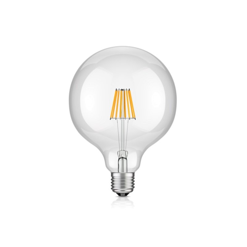 E27 LED Leuchtmittel GLOBE KLAR - nicht dimmbar, 806 Lumen (Pendelleuchten)