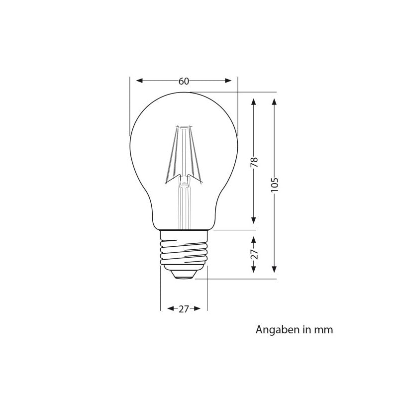 E27 LED Leuchtmittel MATT - nicht dimmbar, 806 Lumen (Pendelleuchten)