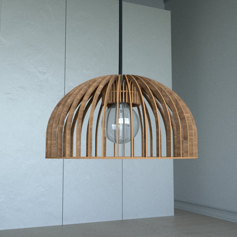 Pendelleuchte HUEVO aus Holz