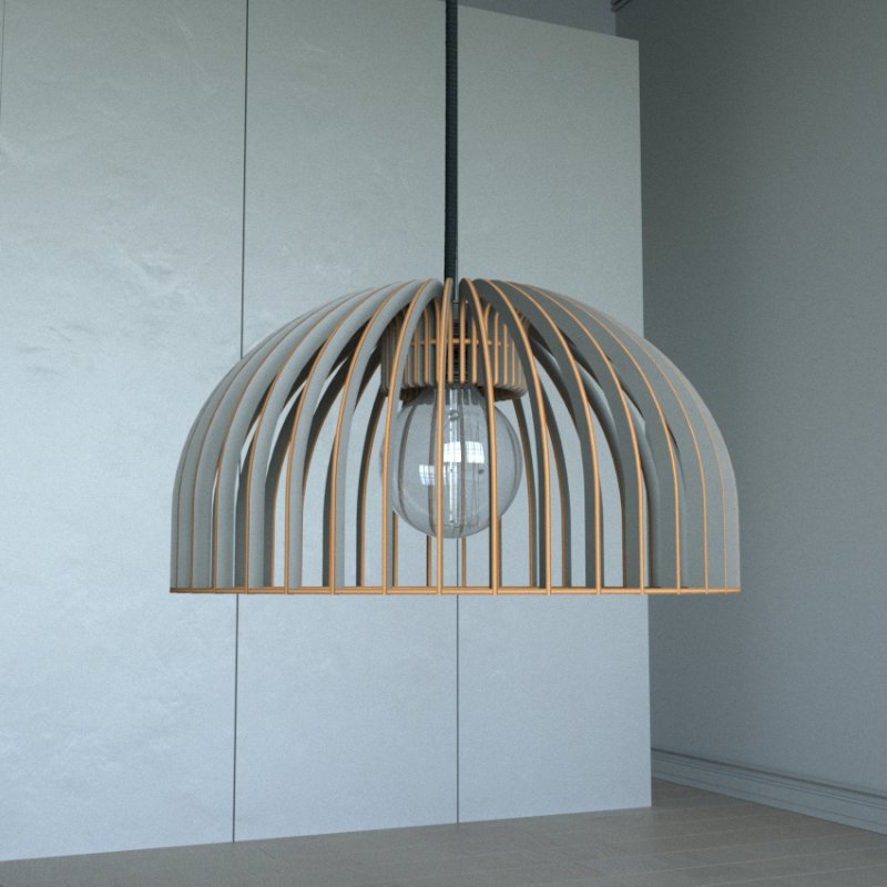 Pendelleuchte HUEVO aus Holz