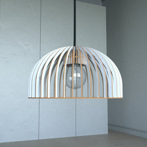 Pendelleuchte HUEVO aus Holz