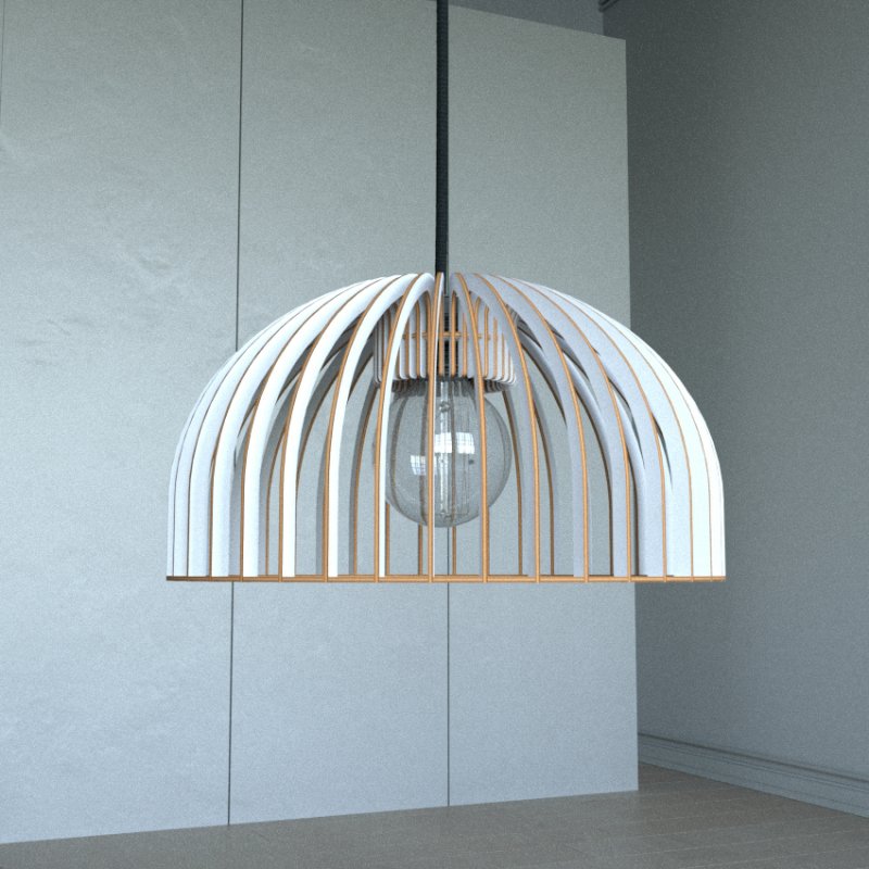 Pendelleuchte HUEVO aus Holz