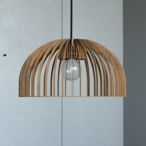 Pendelleuchte HUEVO aus Holz