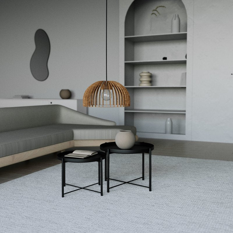 Pendelleuchte HUEVO aus Holz