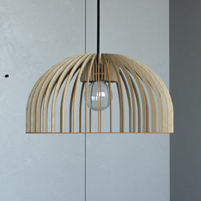 Pendelleuchte HUEVO aus Holz