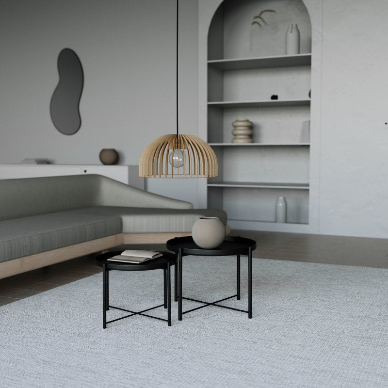 Pendelleuchte HUEVO aus Holz