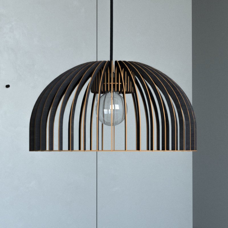 Pendelleuchte HUEVO aus Holz