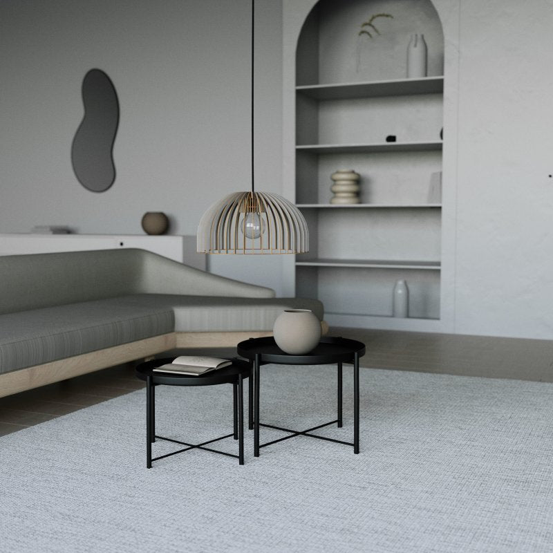 Pendelleuchte HUEVO aus Holz