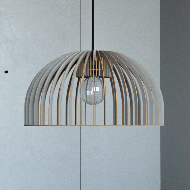 Pendelleuchte HUEVO aus Holz