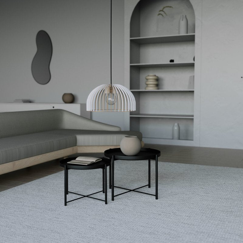 Pendelleuchte HUEVO aus Holz