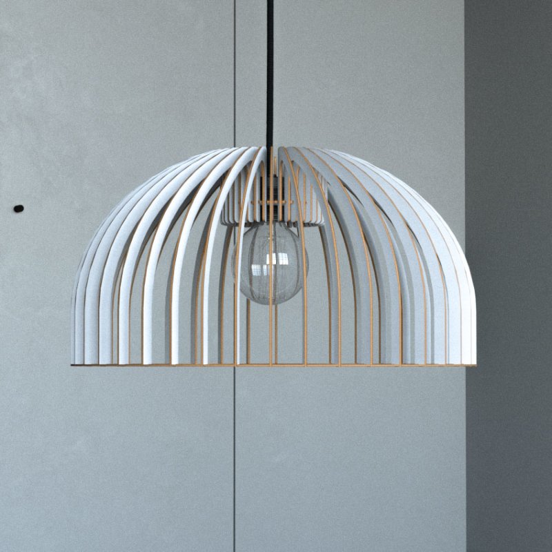 Pendelleuchte HUEVO aus Holz