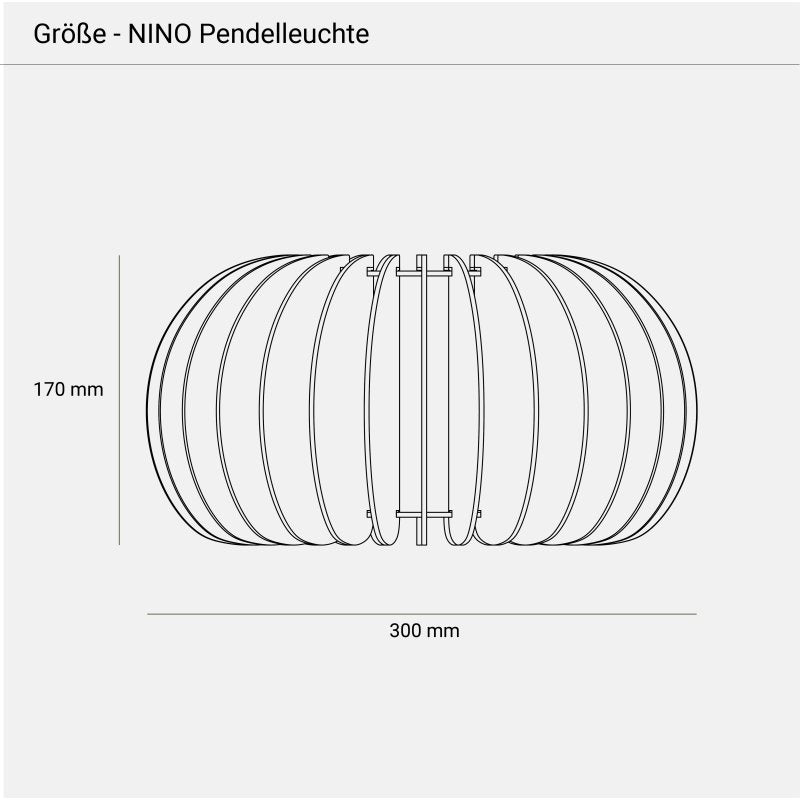 Pendelleuchte NINO aus Holz