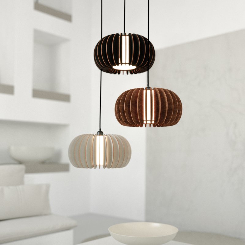 Pendelleuchte NINO aus Holz