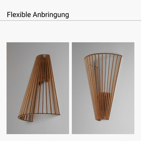 Wandleuchte CONO aus Holz