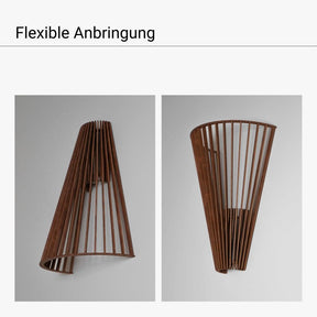 Wandleuchte CONO aus Holz