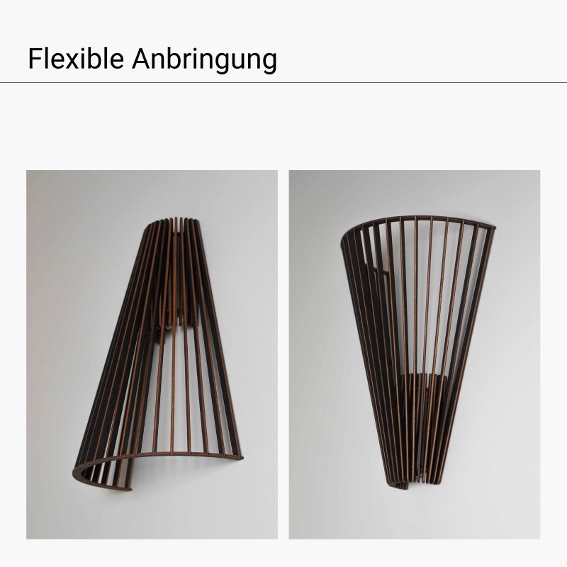 Wandleuchte CONO aus Holz