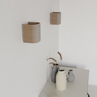 Wandleuchte CUBO Taupe