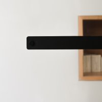 Hängeleuchte ZEUS - Linoleum 116 cm Mit Höhenverstellung, Gehäuse weiss Schwarz pulverbeschichtet Linoleum schwarz