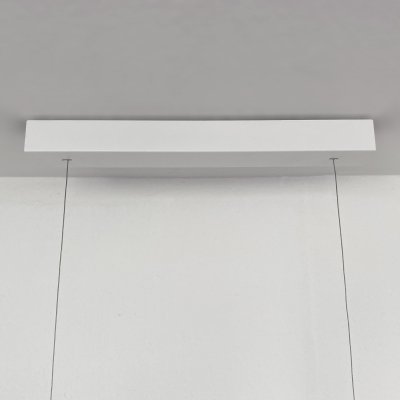 Hängeleuchte ZEUS - Linoleum 116 cm Mit Höhenverstellung, Gehäuse weiss Weiss pulverbeschichtet Linoleum hellgrau