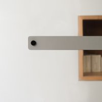 Hängeleuchte ZEUS - Linoleum 116 cm Ohne Höhenverstellung, Gehäuse & Kabel schwarz Schwarz pulverbeschichtet Linoleum hellgrau